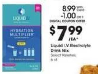 Kroger Liquid I.V. Electrolyte Drink Mix offer