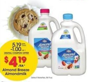 Kroger Almond Breeze Almond Milk . offer