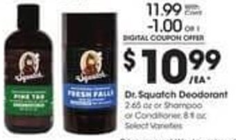Kroger Dr. Squatch Deodorant offer