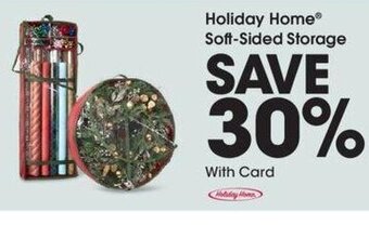 Kroger Holiday Home Soft-Sided Storage offer