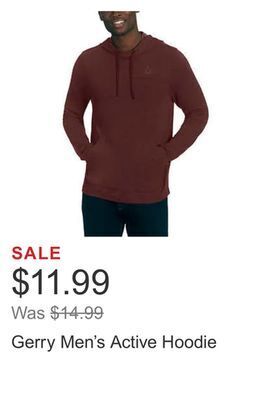 Costco Gerry men's active hoodie offer