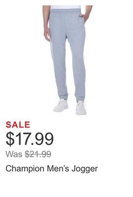 Costco Champion men's jogger offer