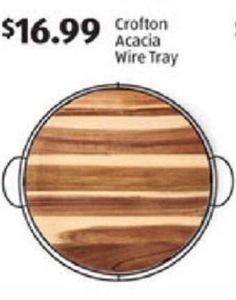 Aldi Crofton Acacia Wire Tray offer