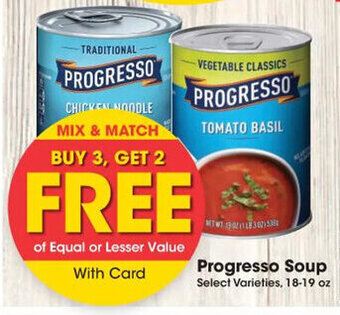 Kroger Progresso Soup 18-19 oz. offer