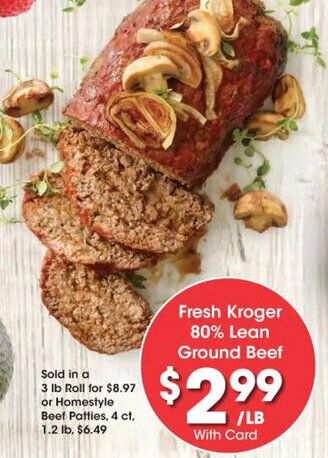 Kroger Fresh Kroger 80& Lean Ground Beef offer