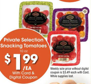 Kroger Private Selection Snacking Tomatoes offer