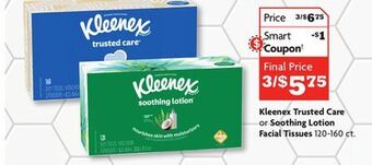 Family Dollar Kleenex trusted care or soothing lotion facial tissues offer