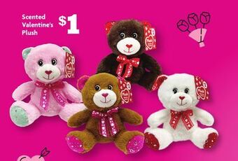 Family Dollar Scented valentine's plush offer
