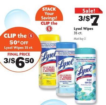 Family Dollar Lysol wipes offer