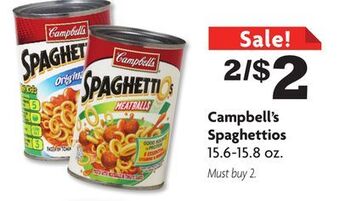 Family Dollar Campbell's spaghettios offer