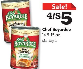 Family Dollar Chef boyardee offer