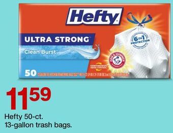 Target Hefty 50-ct. 13-gallon trash bags offer