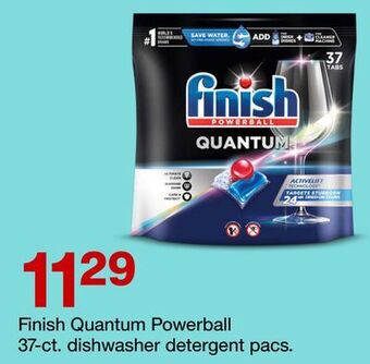 Target Finish quantum powerball 37-ct. dishwasher detergent pacs offer