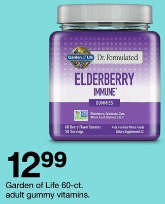 Target Garden of life 60-ct. adult gummy vitamins offer