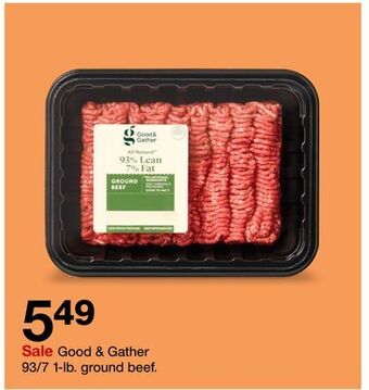 Target Good & gather 93/7 1-lb. ground beef offer