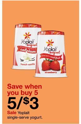 Target Yoplait single-serve yogurt offer