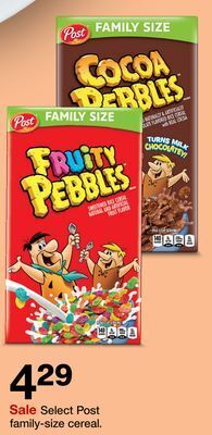Target Select post family-size cereal offer