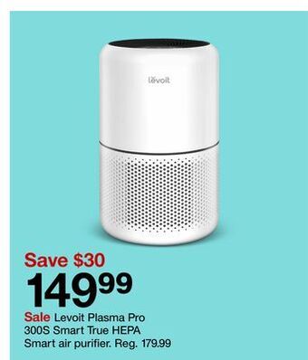 Target Levoit plasma pro 300s smart true hepa smart air purifier offer