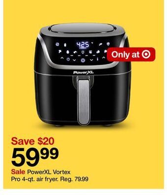 Target Powerxl vortex pro 4-qt. air fryer offer