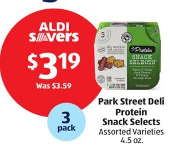 Aldi Park street deli protein snack selects offer