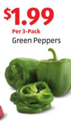Aldi Green peppers offer