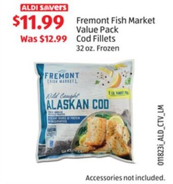 Aldi Fremont fish market value pack cod fillets offer