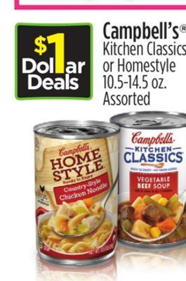 Dollar General Campbell's® kitchen classics or homestyle offer