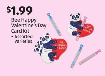Aldi Bee happy valentine's day card kit offer