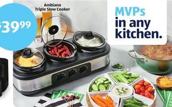 Aldi Ambiano triple slow cooker offer