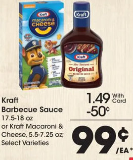 Kroger Kraft Barbecue Sauce offer