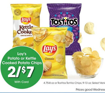 Kroger Lay's Potato or Kettle Cooked Potato Chips offer