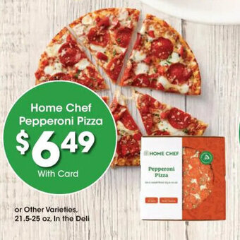 Kroger Home Chef Pepperoni Pizza offer