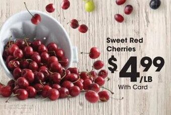 Kroger Sweet Red Cherries offer