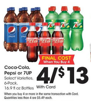 Kroger Coca-Cola, Pepsi or 7-Up offer