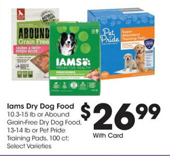 Kroger Iams Dry Dog Food offer
