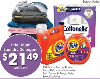 Kroger Tide Liquid Laundry Detergent offer