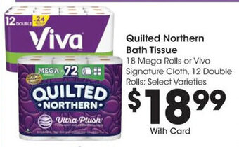 Kroger Quilted Northern Bath Tissue offer