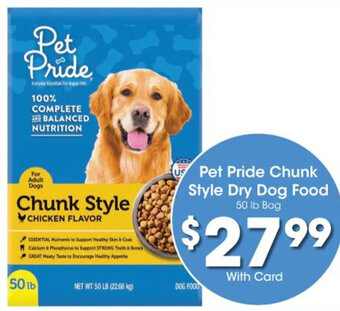 Kroger Pet Pride Chunk Style Dry Dog Food offer