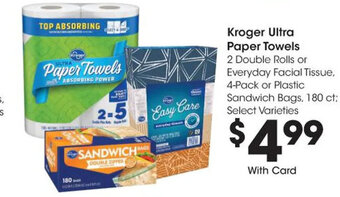 Kroger Kroger Ultra Paper Towels offer