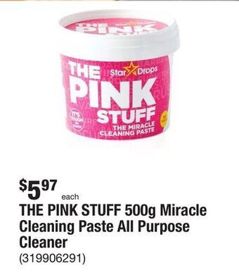 The Home Depot The pink stuff 500g miracle cleaning paste all purpose cleaner offer