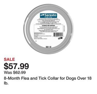 Tractor Supply Company 8-month flea and tick collar for dogs over 18 lb. offer