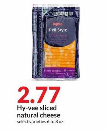 Hy-Vee Hy-vee sliced natural cheese offer