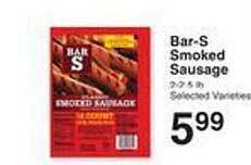 Price Chopper Bar s smoked sausage offer