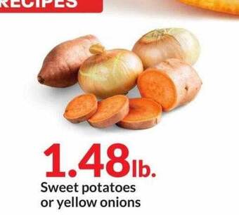 Hy-Vee Sweet potatoes or yellow onions offer