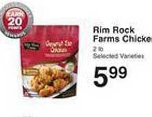 Price Chopper Rim rock farms chicken offer
