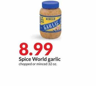 Hy-Vee Spice world garlic offer
