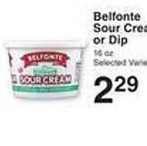 Price Chopper Belfonte sour cream or dip offer