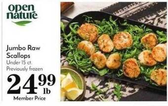 Pavilions Jumbo raw scallops offer