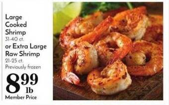 Pavilions Large cooked shrimp or extra large raw shrimp offer