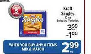 Price Chopper Kraft singles offer